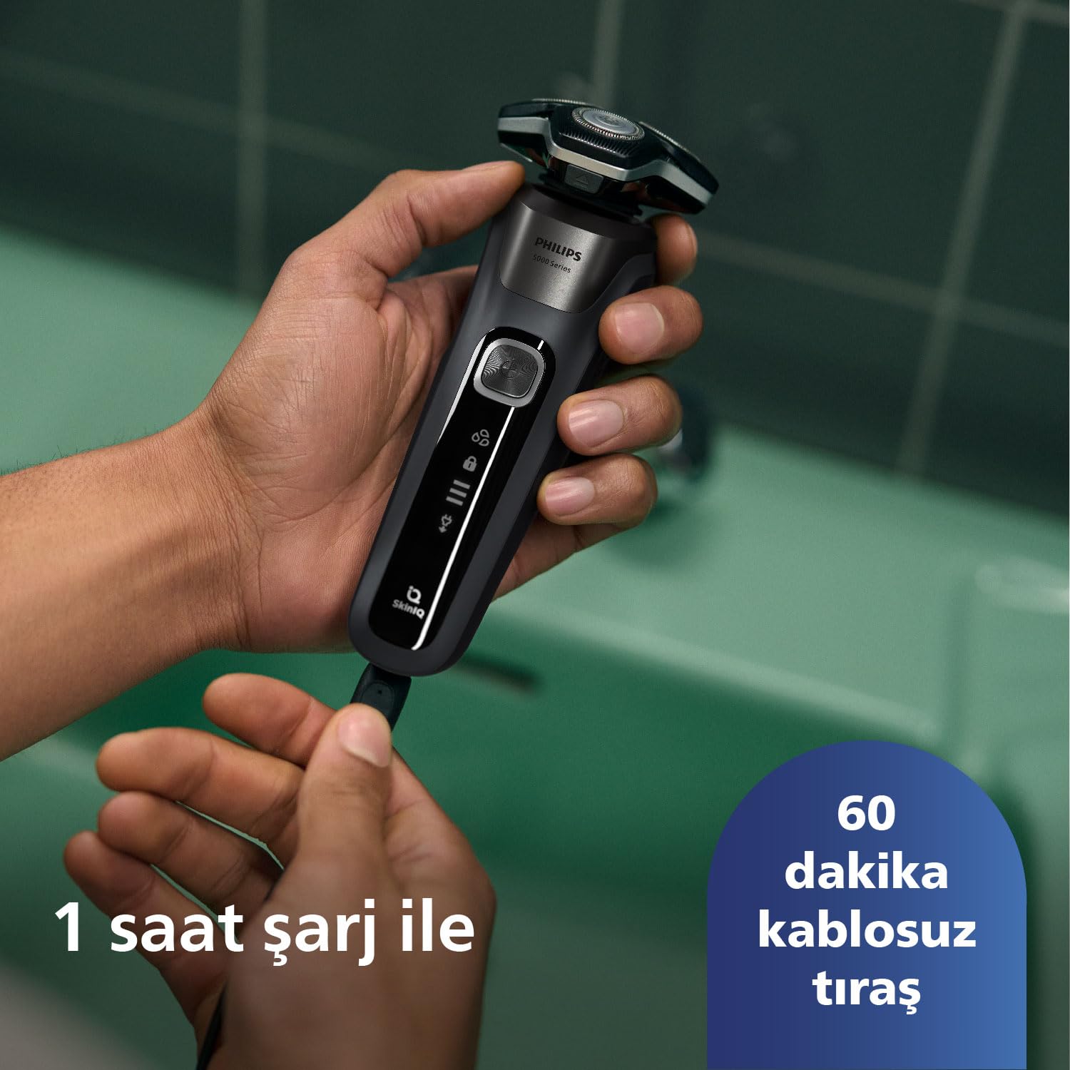 PHILIPS RAZOR SERIES 5000 WET&DRY BLADES STEELPRECISION DYNAMIC SENSOR - S5887.10