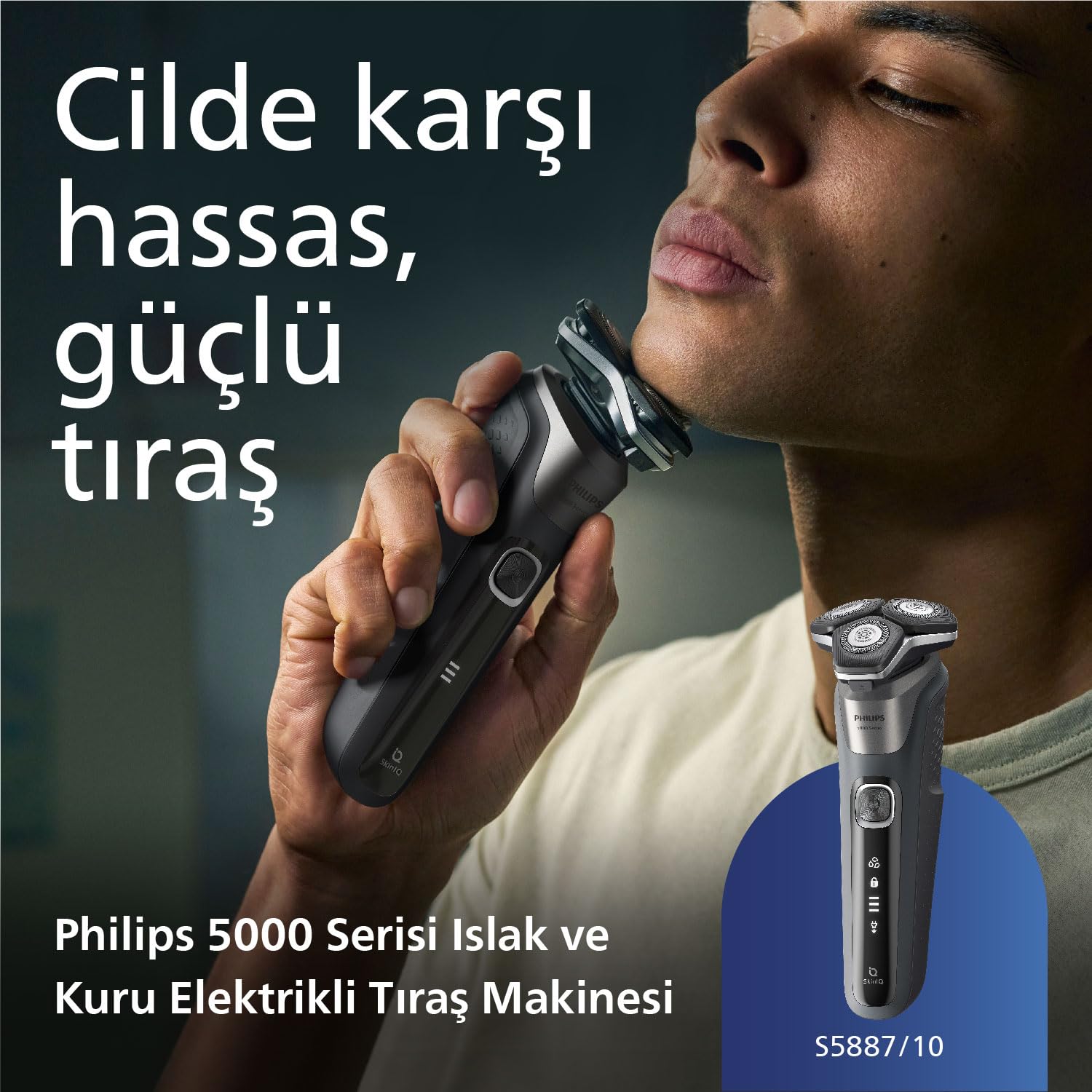 PHILIPS RAZOR SERIES 5000 WET&DRY BLADES STEELPRECISION DYNAMIC SENSOR - S5887.10