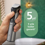 ماكينة التشذيب متعددة الاستخدامات MG7922/15 من Philips | مجموعة عناية 13 في 1 لتشذيب الوجه والشعر والجسم | مشط دقيق لتسريح مثالي | 120 دقيقة من الاستخدام اللاسلكي، مقاومة للماء