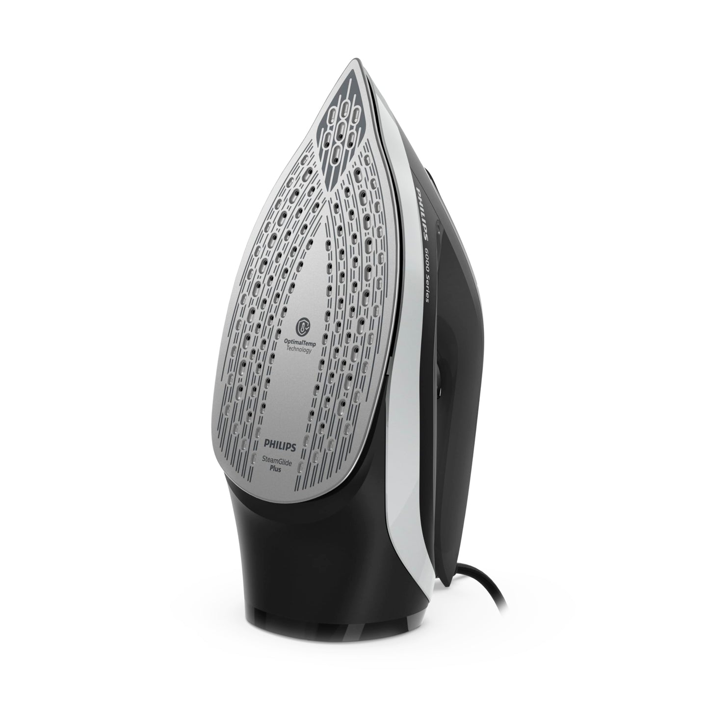 Philips Steam Iron 6000 Series - 2600W, 45g/min Continuous Steam, 190g Steam Boost, SteamGlide Plus Soleplate, 300ml Water Capacity, Black/Silver - DST6120/86