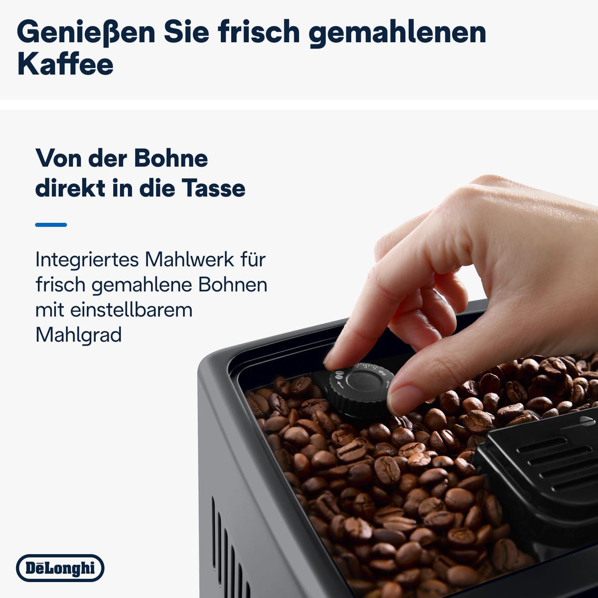 De'Longhi Coffee Machine DINAMICA PLUS Automatic Machine Coffee Machine, Automatic Milk Frother Hot Cream, Espresso and Cappuccino, Color Display, ECAM380.95.TB