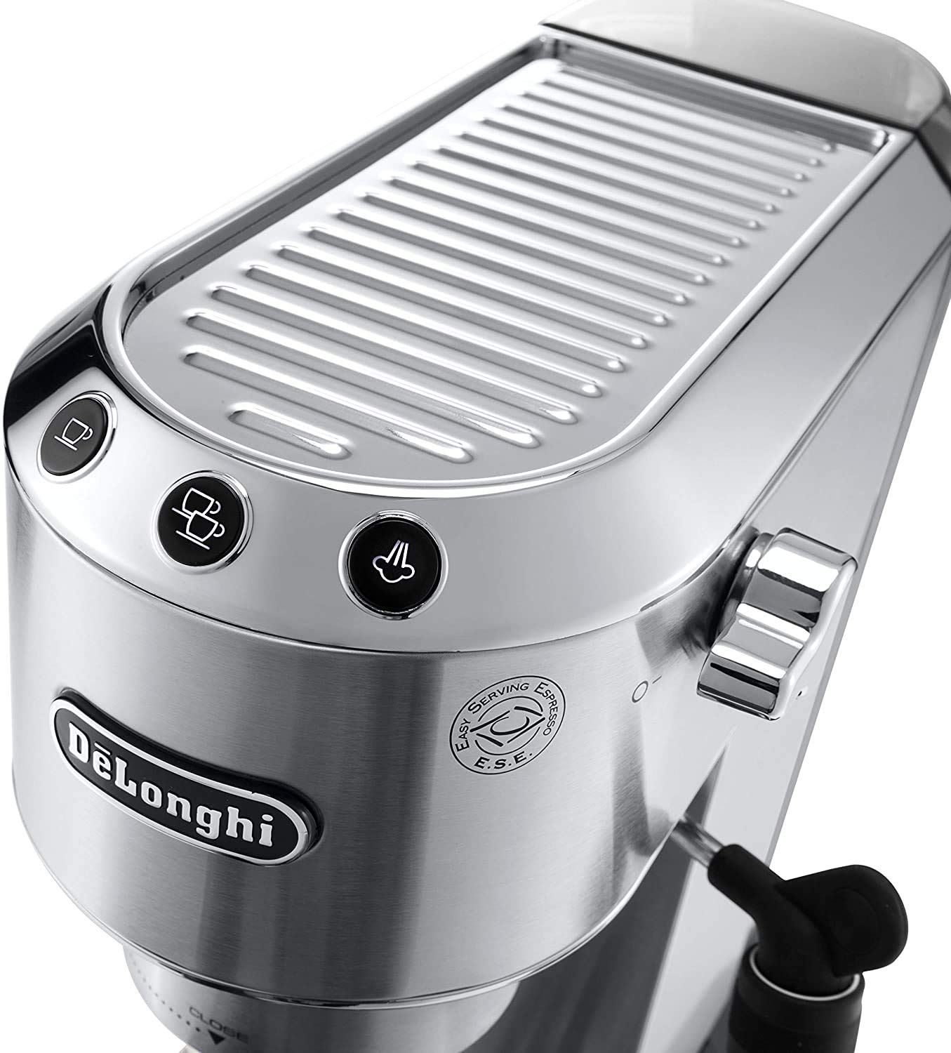 De'Longhi EC685 Dedica Style Pump Espresso Machine with Grinder (M, Silver)