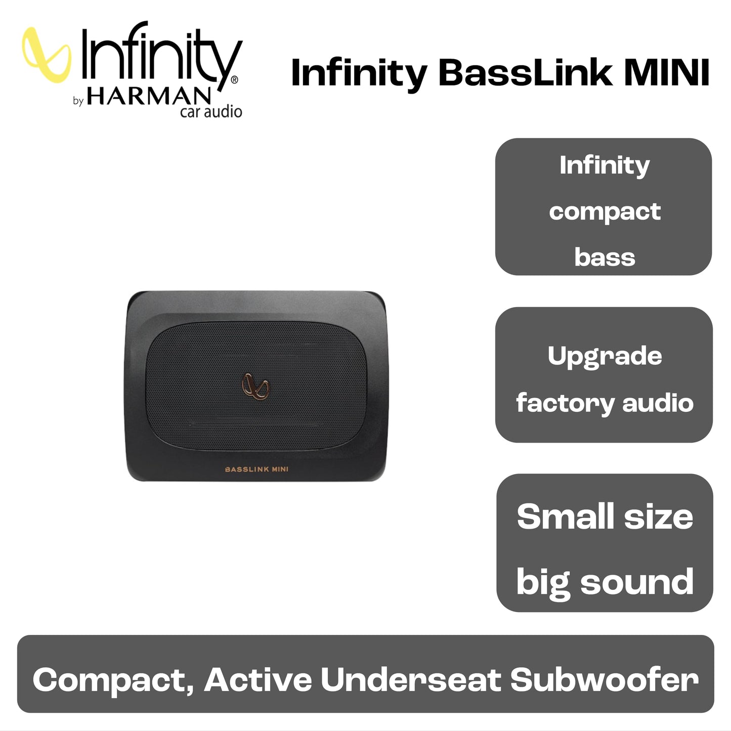 Infinity Basslink Mini Car Audio