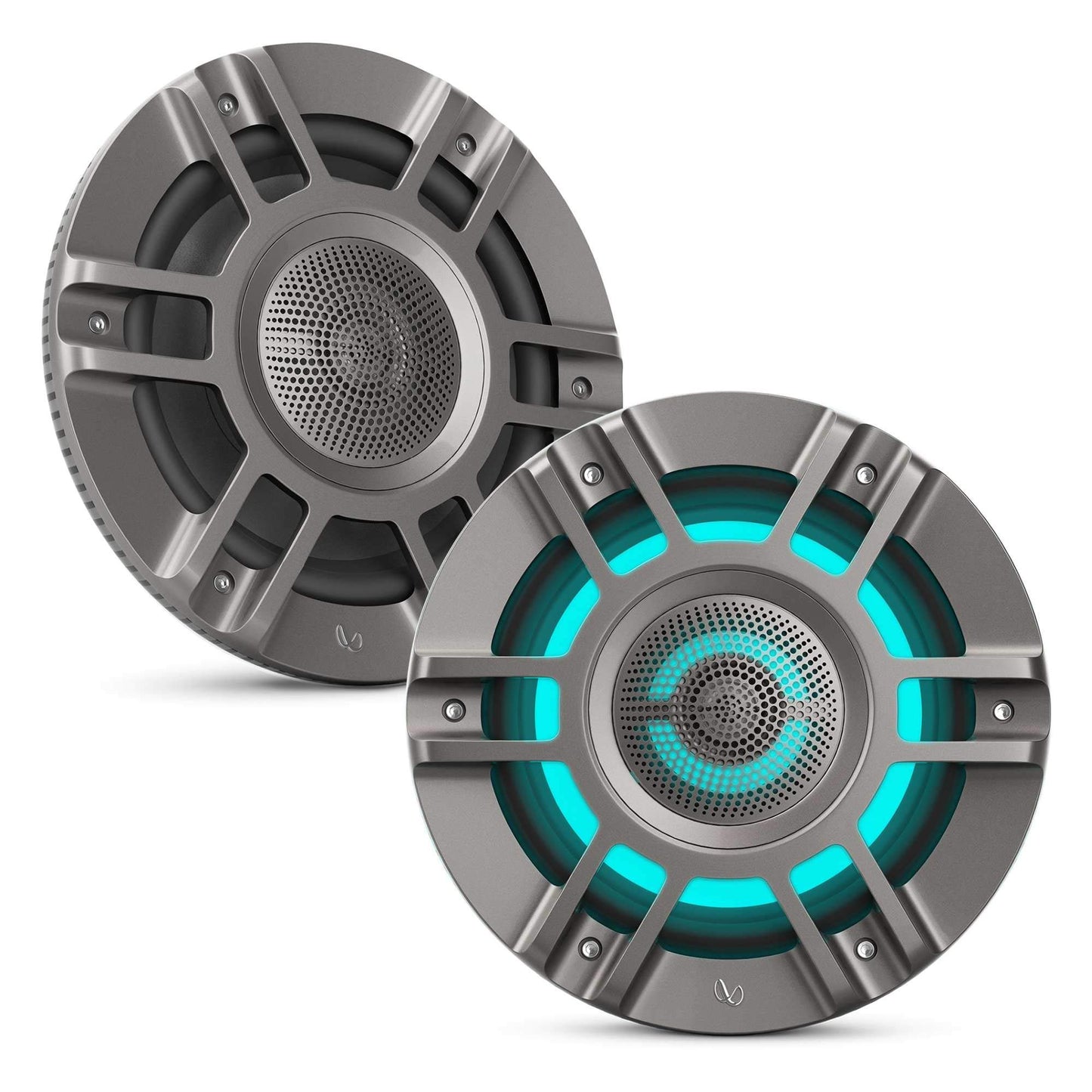 Infinity Mobile KAPPA MARINE 8" 3 way Premium Marine Speaker RGB lighting - Titanium Convertible design/component mounting