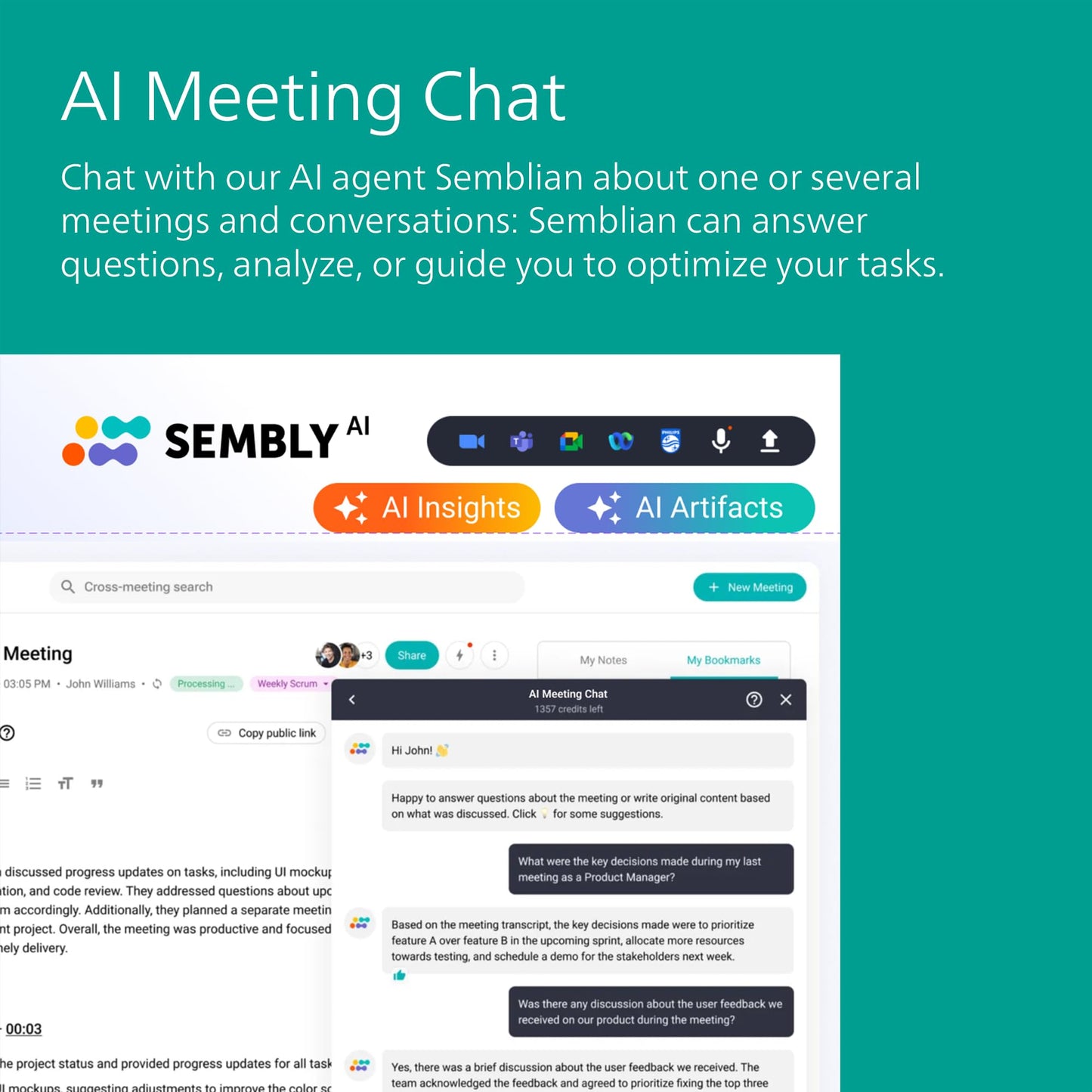 Philips DVT4115 VoiceTracer, Audio Recorder, MP3 and PCM, 3 HiFi microphones, exceptional distant recording. Sembly AI trial license: transcription, AI created summaries, AI powered meeting insights