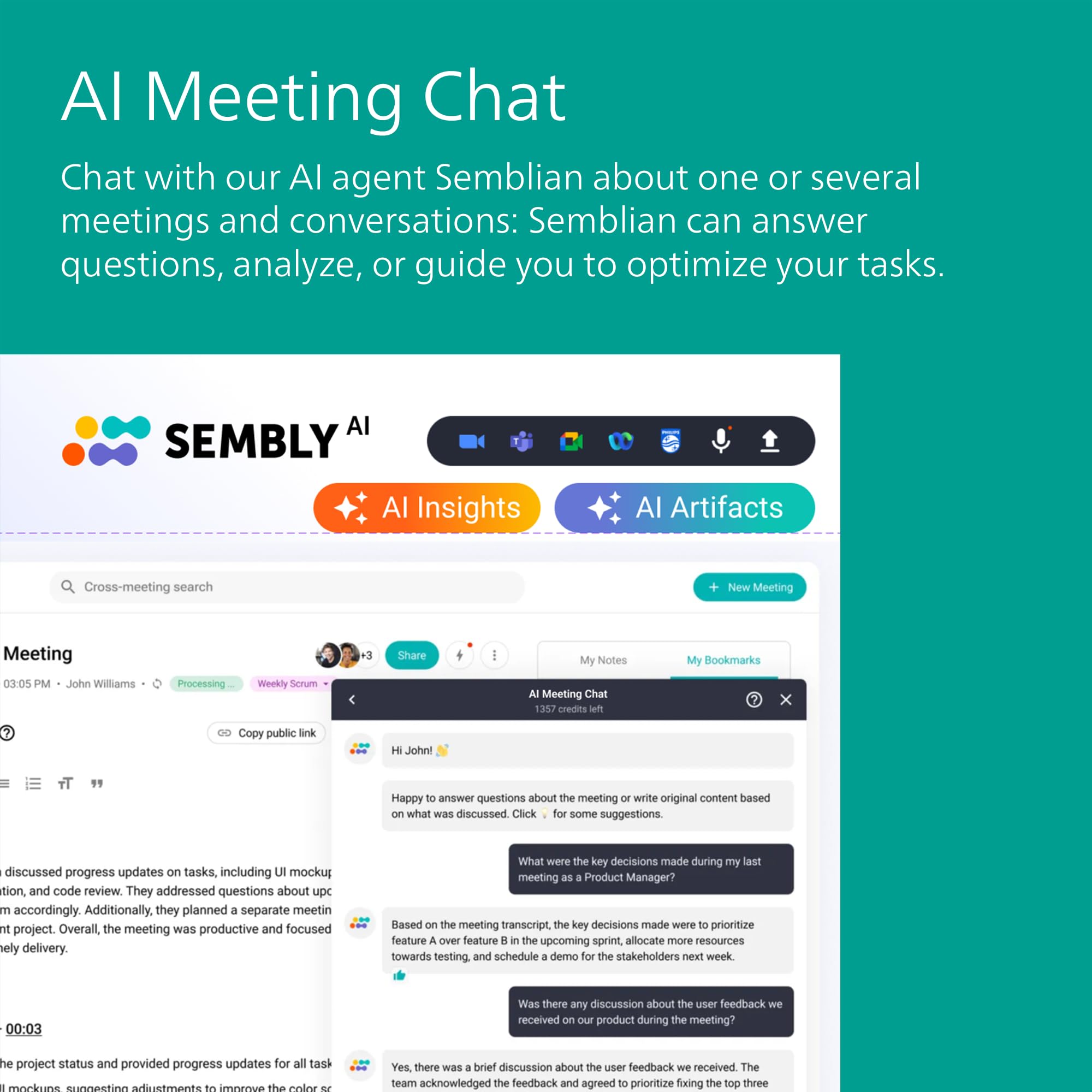Philips DVT4115 VoiceTracer, Audio Recorder, MP3 and PCM, 3 HiFi microphones, exceptional distant recording. Sembly AI trial license: transcription, AI created summaries, AI powered meeting insights