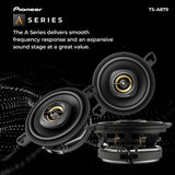Pioneer TS-A879 A Series 3-1/2” 2-Way, 450 W Max Power, 25mm Tweeter – Coaxial Speaker (Pair) Black