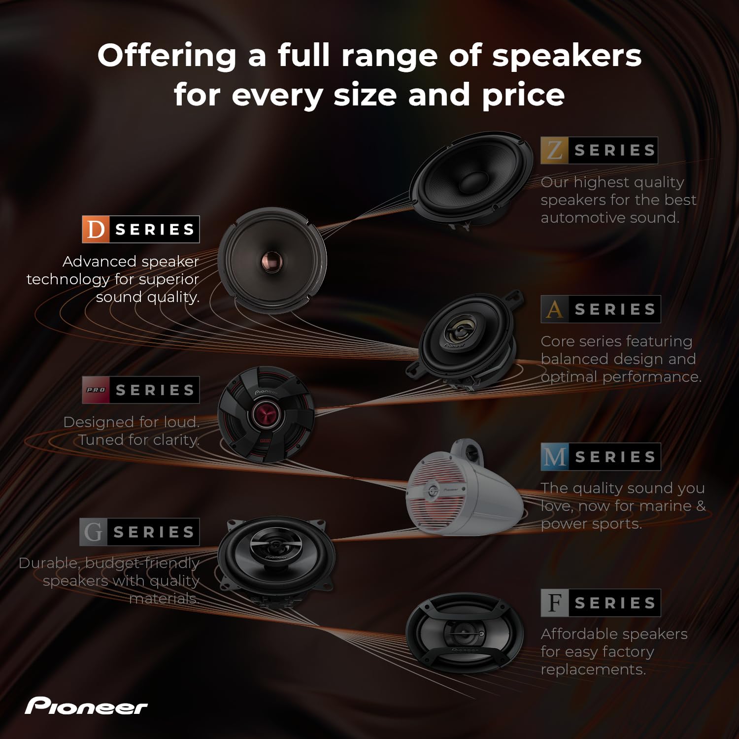 PIONEER TS-D Speakers