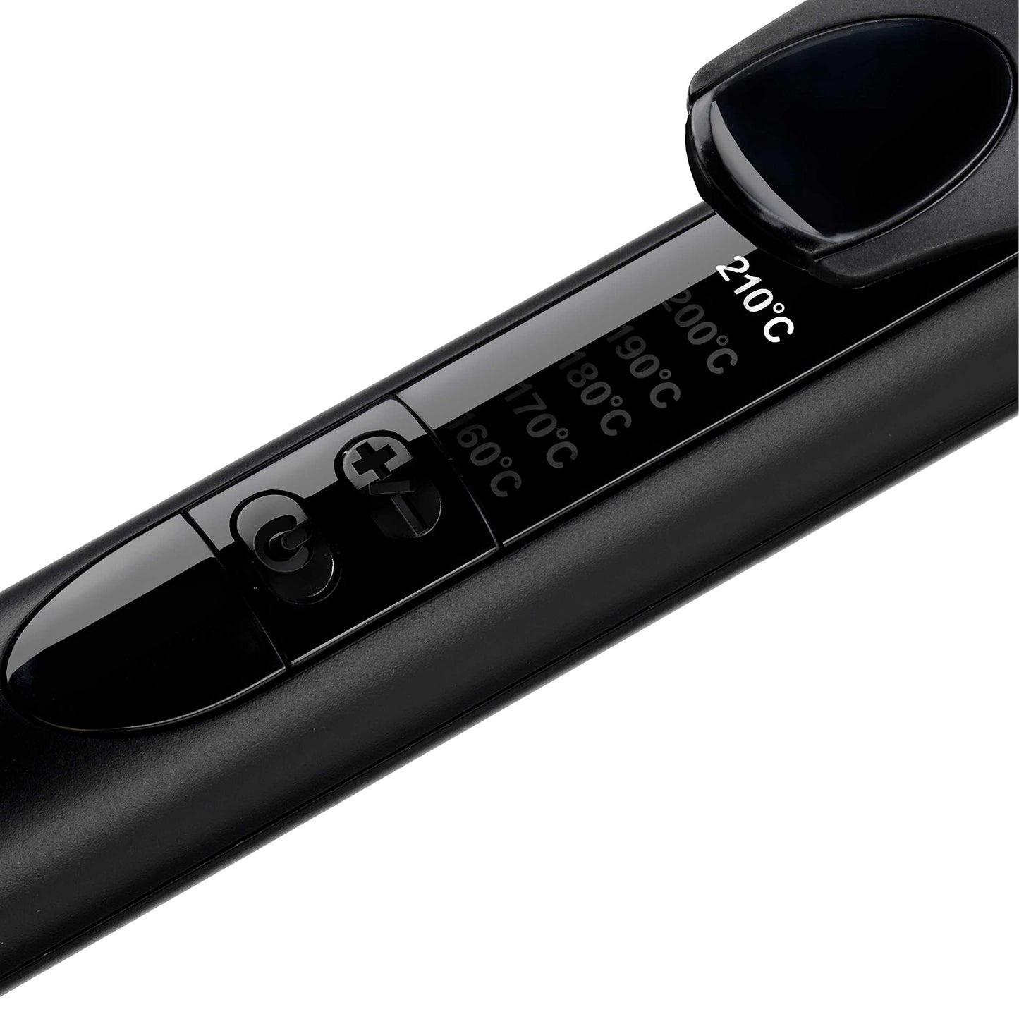 BaByliss Rose Quartz 19Mm Barrel, Advanced Ceramics Hair Curling Iron, Non Ionic 2.5 Cord, 6 Temp 160C-210C - C450Sde