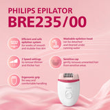 Philips BRE235/00 Satinelle Essential Corded Compact Epilator for Women