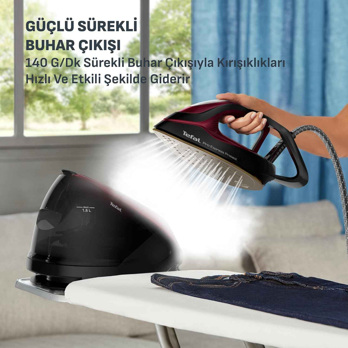 Tefal GV9230 Pro Express Protect Steam generator Red/Black