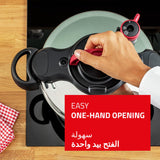 TEFAL Pressure Cooker| Clipso Minut Easy 6L|Express Cooking|Vitamins Preserved|One-Handed Opening/Closing|Made in France|Safe|Full Compatibility With All Stovetops|2 Years Warranty|P4620768