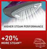 TEFAL Steam Iron | Express Steam Iron Steamer | 2600 W | 270 ml | Anti-scale | Purple | Ceramic Soleplate | 2 Years Warranty | FV2843M0