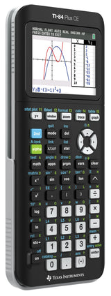 TEXAS INSTRUMENTS TI-84 Plus CE Graphing Calculator, Black (Frustration-Free Packaging), Pack of 1