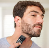 Philips 7-in-1 All-in-One Trimmer, Series 3000 Grooming Kit for Beard & Hair with 7 Attachments, Including Nose Trimmer, Self-Sharpening Blades, UK 3-Pin Plug-MG3720/35,Black