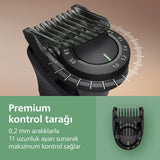 ماكينة التشذيب متعددة الاستخدامات MG7922/15 من Philips | مجموعة عناية 13 في 1 لتشذيب الوجه والشعر والجسم | مشط دقيق لتسريح مثالي | 120 دقيقة من الاستخدام اللاسلكي، مقاومة للماء
