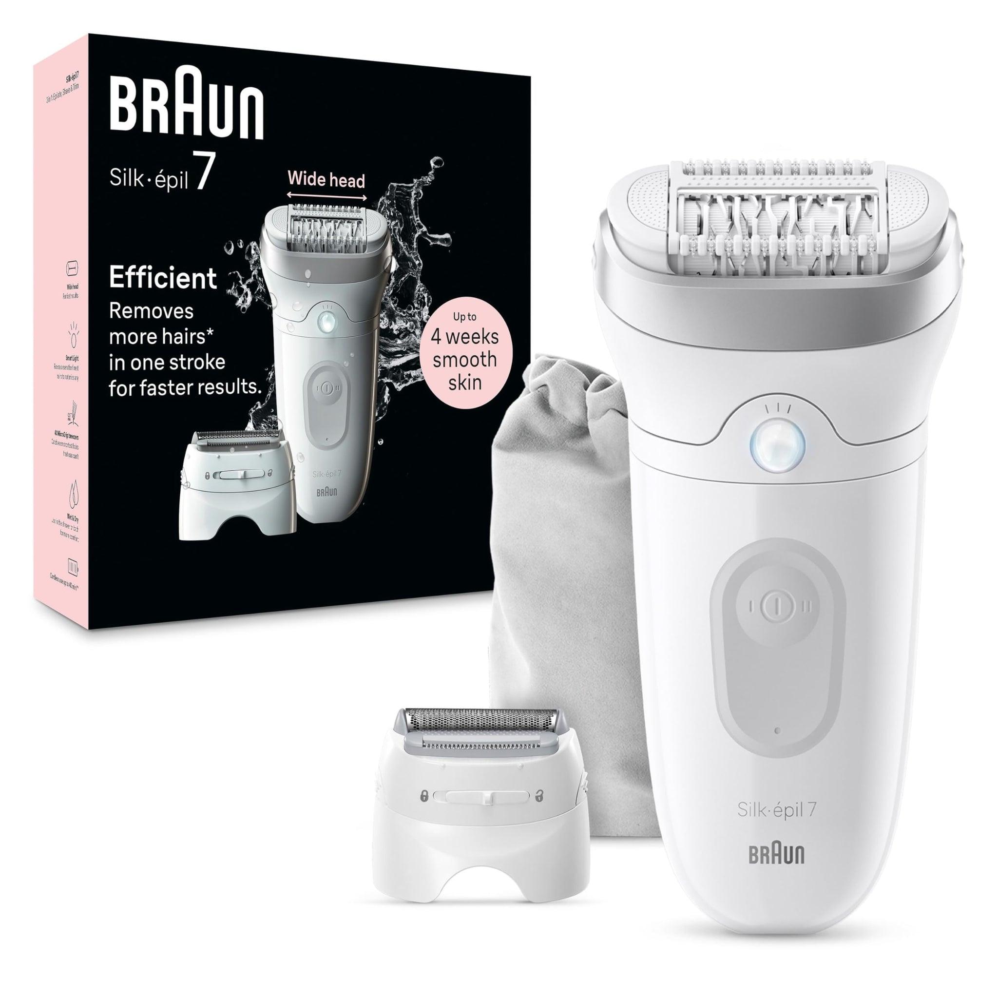Braun Silk-épil SensoSmart Epilator, Waterproof, Wet & Dry Epilator