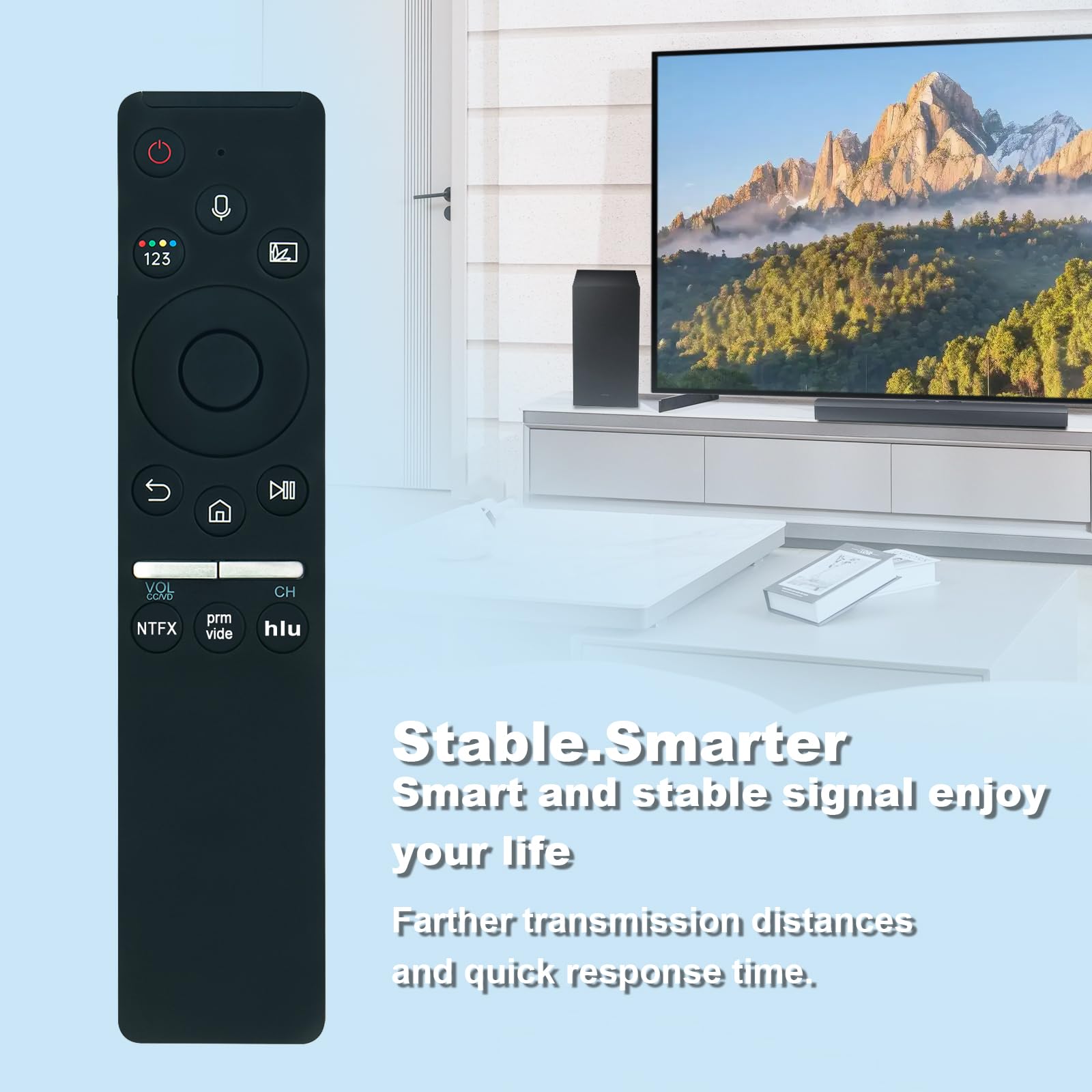 New Replaced Voice Remote fit for Samsung Smart TV Q90 Q90R QLED TV QN55Q90RA QN55Q90 QN65Q90RA QN65Q90 QN65Q90RAFXZA QN75Q90RA QN75Q90 QN75Q90RAFXZA QN82Q90RA QN82Q90 QN82Q90RAFXZA QN65Q90RAFXZC