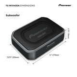 Pioneer TS-WX140DA Aktiv-Minisubwoofer 6x9, integrierter leistungsstarker Class D-Verstärker mit 170 W Maximalleistung, Eingangsnennleistung 50 W, schwarz