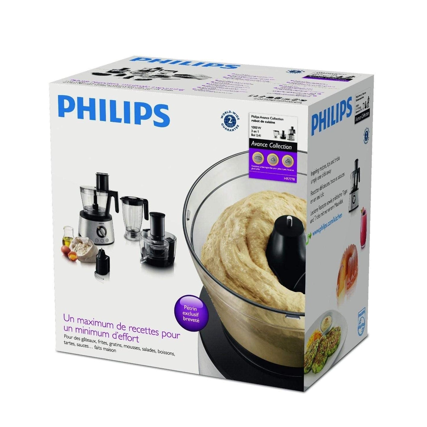 Philips Mixed Full Size Food Processor - Hr 7778