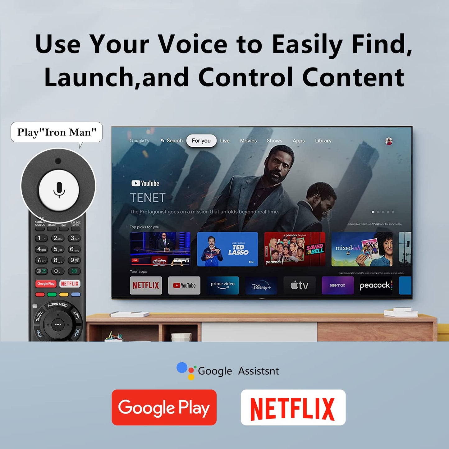 Universal Replacement Remote Control for TCL tv Remote