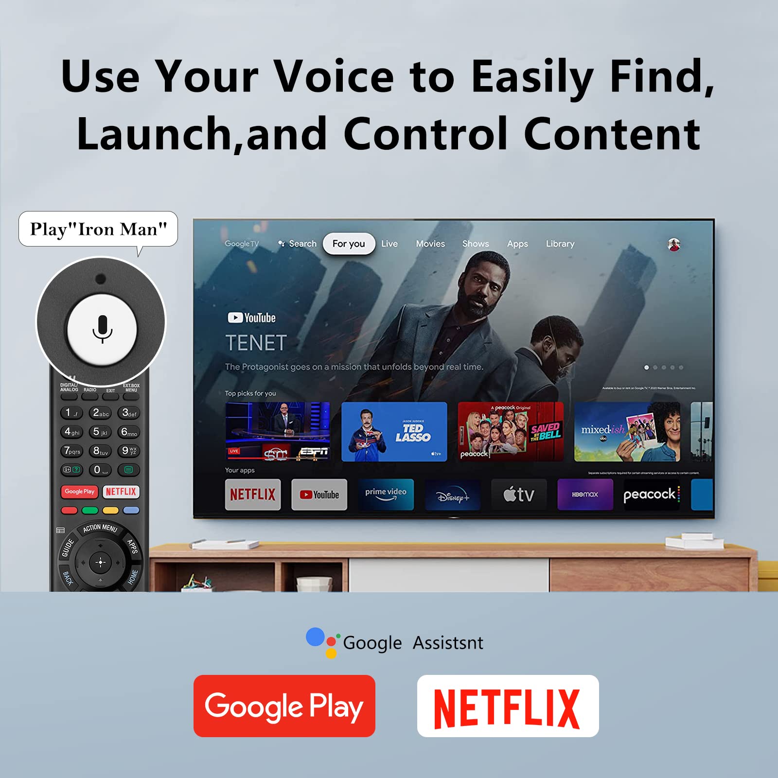 Universal Replacement Remote Control for TCL tv Remote