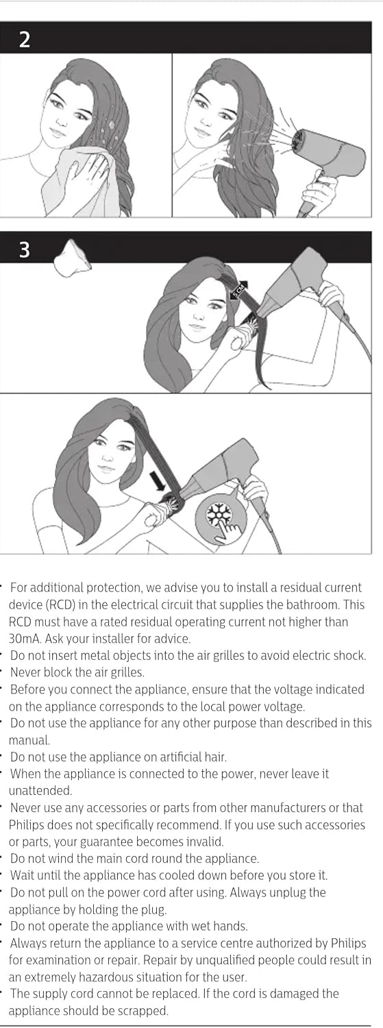 Philips BHD274 Hair Dryer
