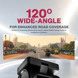 Pioneer Car Dash Camera VREC-H120SC | Super Compact Design | App Support |1296p Resolution | Wide Field of View | Wi-Fi |G-sensor | Emergency Recording | microSD Card support Upto 128GB