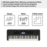 Yamaha PSR-E383 Portable Keyboard 61 Keys (Adaptor Included)