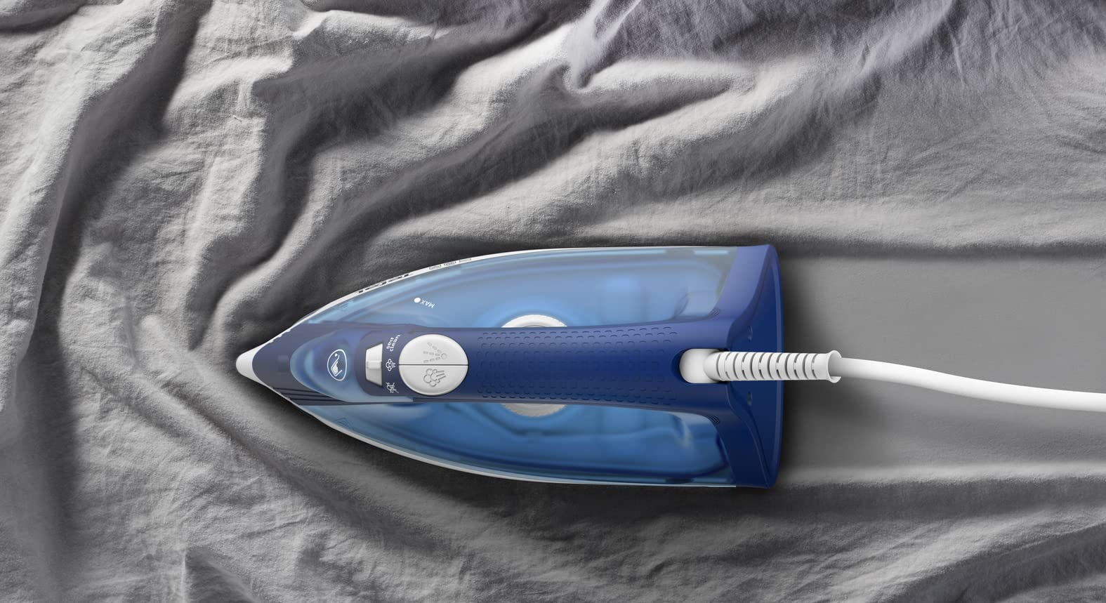 TEFAL Steam Iron | Easy Steam | Iron Steamer | 1200 W | 220 ml | Anti-scale | Non-stick | Blue |2 Years Warranty | FV1941M0