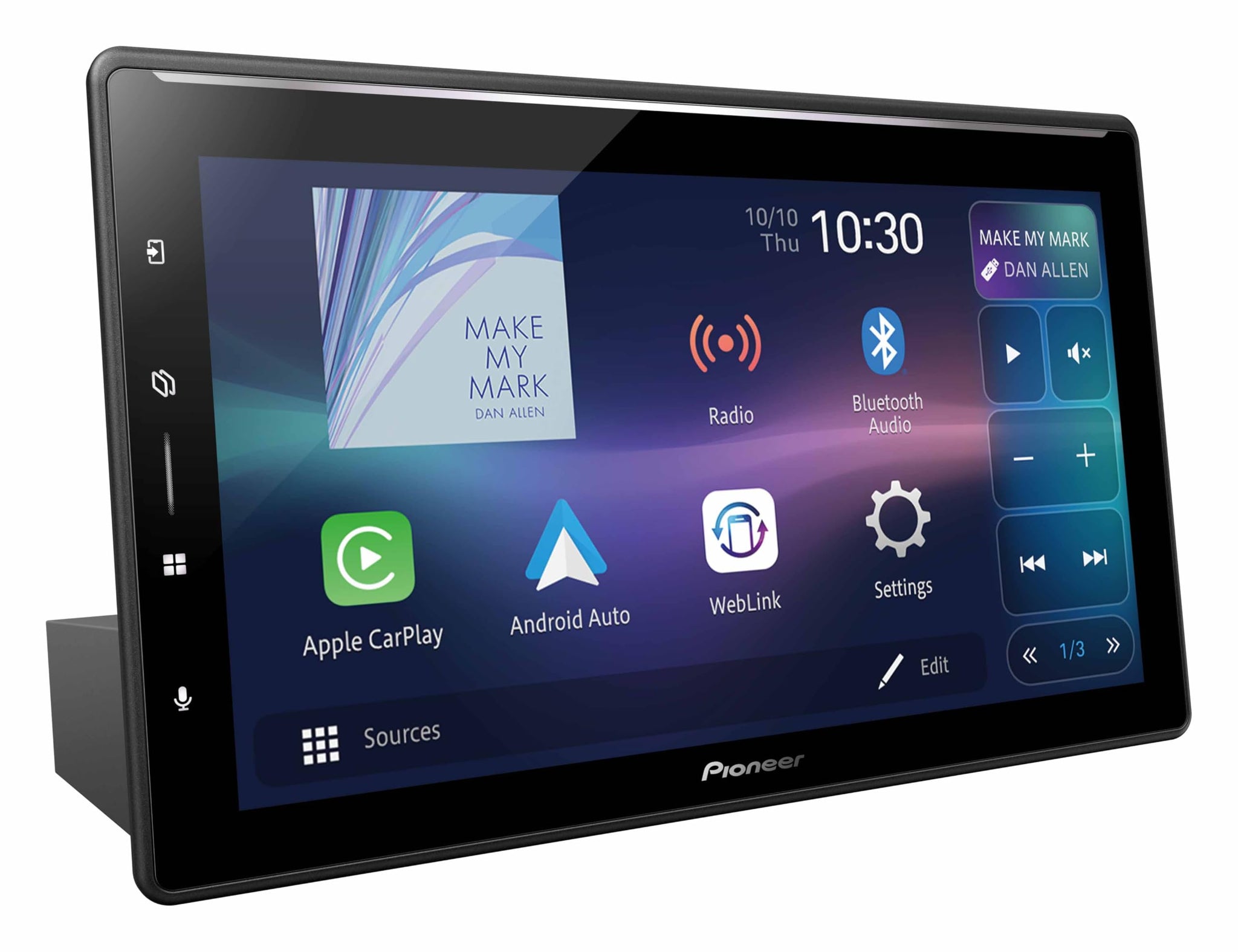 Pioneer DMH-ZF9650BT 10.1" HD Floating AV Receiver with Wireless Apple CarPlay, Android Auto