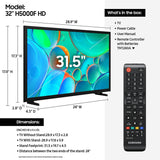 Samsung 32-Inch Class HD H5000F Smart TV (2025 Model) HDR, Object Tracking Sound Lite, Knox Security, One UI Tizen - City Park