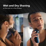 Philips Men's Electric Shaver, Wet and Dry Shaving, 3D Floating Heads, 27 Self-Sharpening Blades, Cordless, Waterproof S1151/03 (New Model)