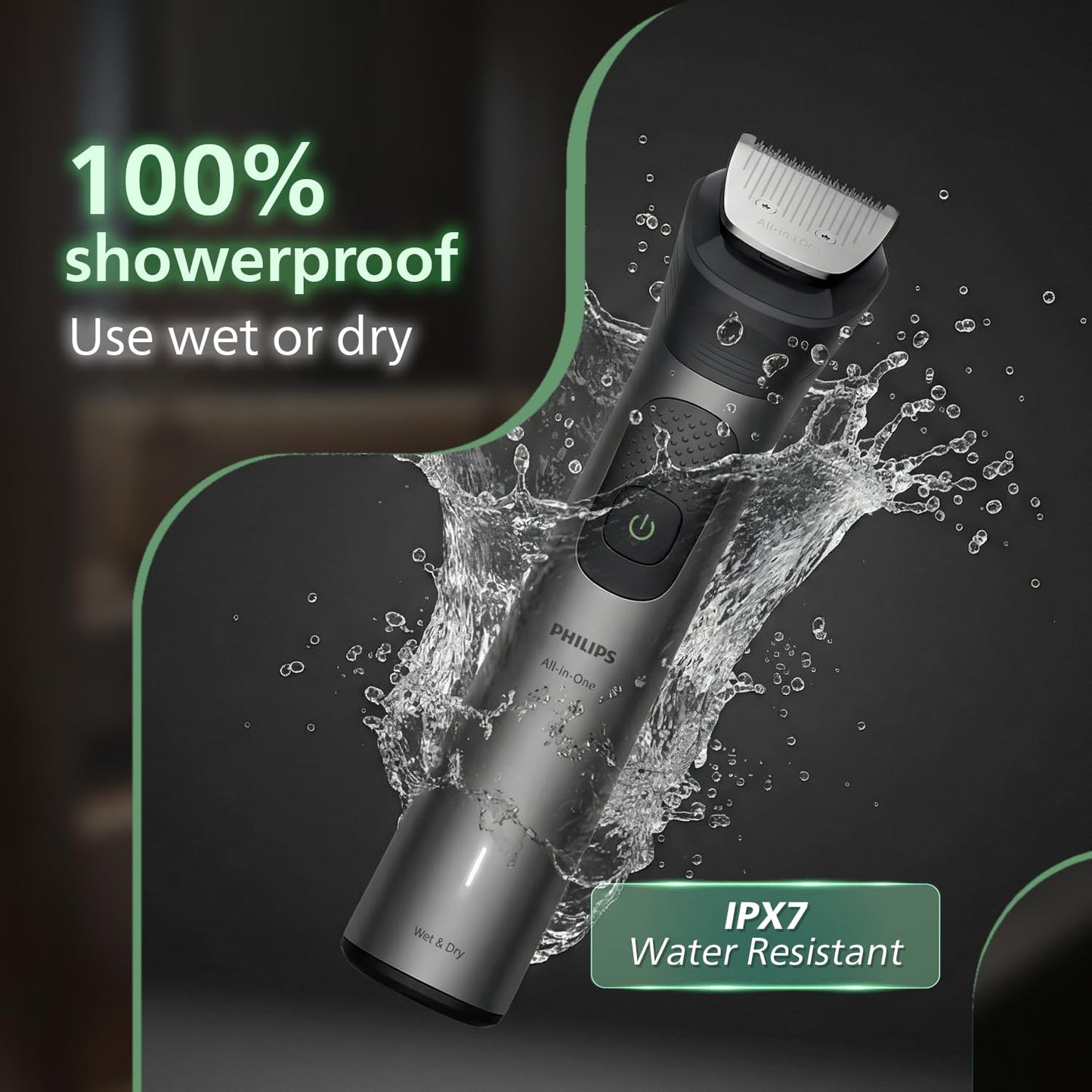 Philips All-in-One Trimmer for Men 13-in-1 Face, Body & Private Parts I Professional Finish I Twin Trim all Metal Steel Blades I Precision Trimming Comb | 120 min runtime I 5 min Quick Charge |