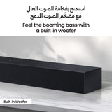 Samsung B-series Soundbar, C400, 2 ch, Subwoofer, Built-in Woofer, One Remote Control, Bluetooth TV Connection, Surround Sound Expansion, HW-C400/ZN (2023 - UAE Version)