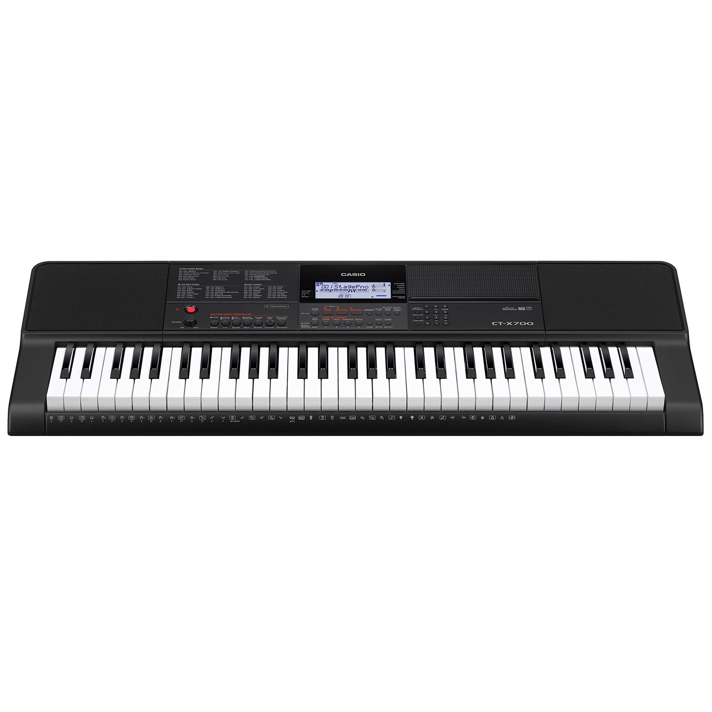 Casio CT-X700C5 Full Size High-Grade Touch Response Keyboard in Black