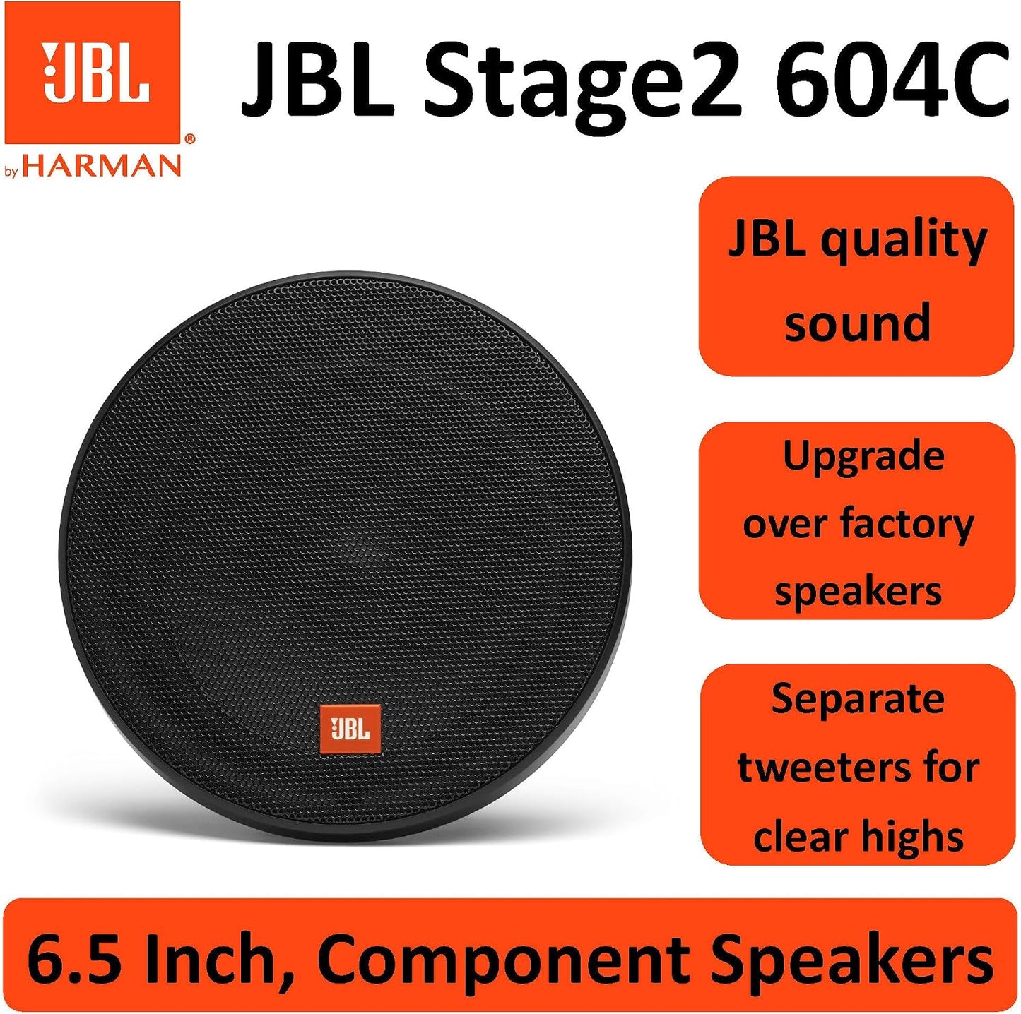 JBL Stage 2604C 2-Way Component Car Speaker System