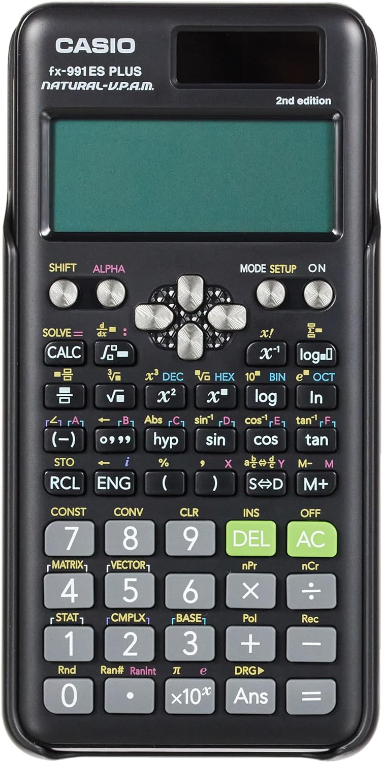 الة حاسبة تقنية وعلمية Fx-991ESPlus-2 من كاسيو Fx-991Es Plus الاصدار الثاني