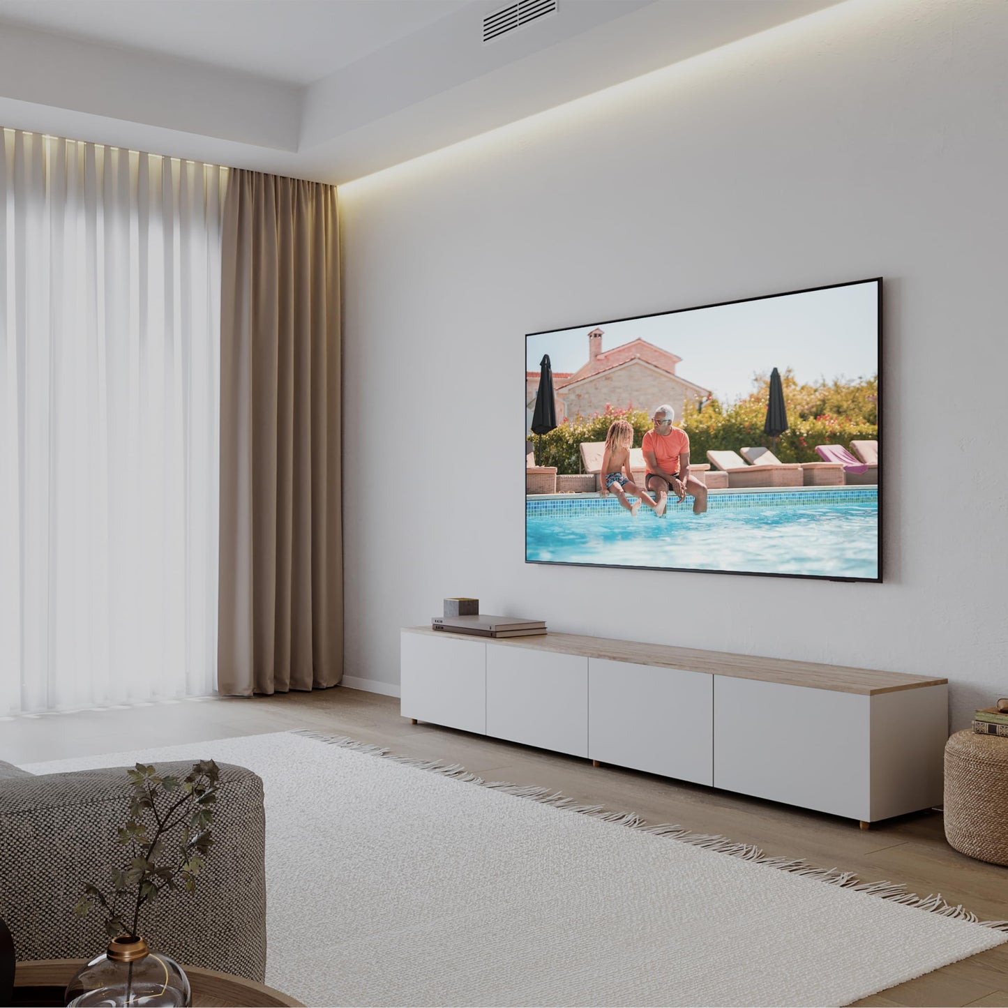 Samsung Dynamic Crystal Color, AirSlim Design, Samsung Knox Security, Samsung TV Plus
