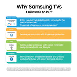 SAMSUNG 55 Inch Q7F QLED 4K Smart TV, Black