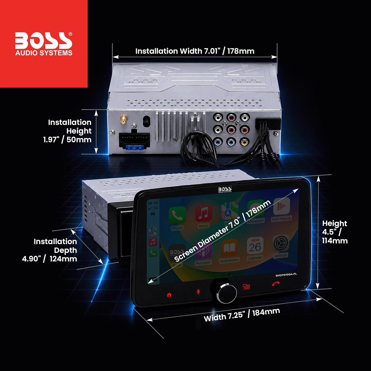 Boss BVCP9700A Car Display Stereo