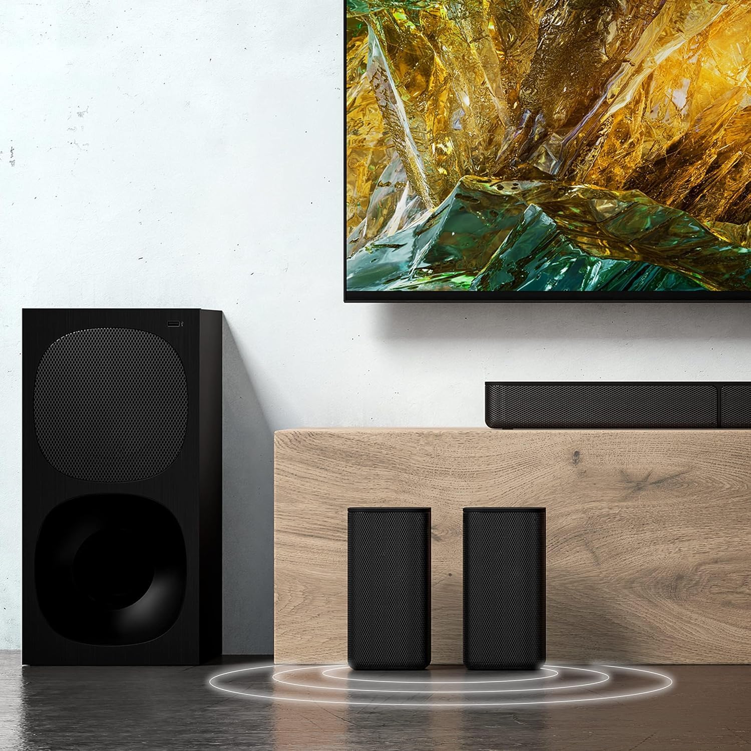 Sony HT-S20R - 5.1ch Soundbar with wired subwoofer and rear speakers, Bluetooth, USB, HDMI, black
