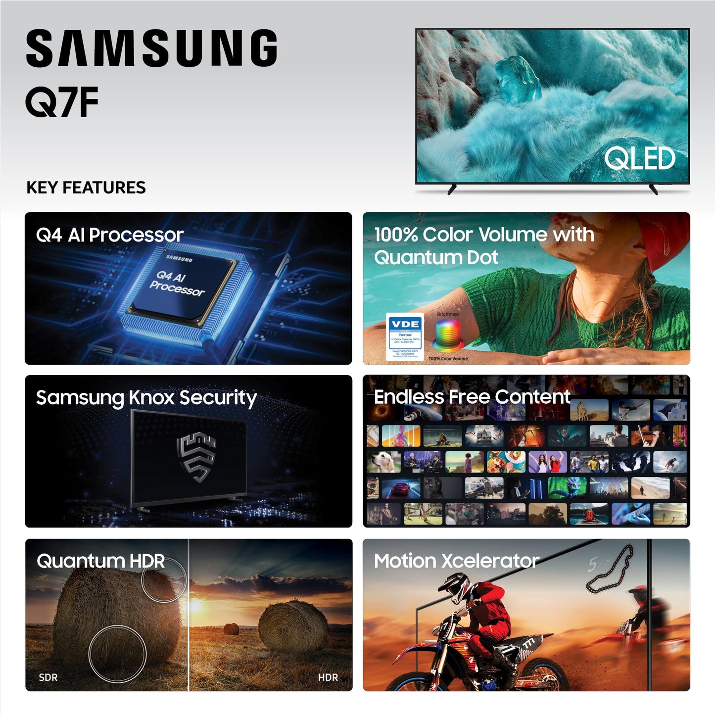 SAMSUNG Class QLED Q7F Series Vision AI Smart TV
