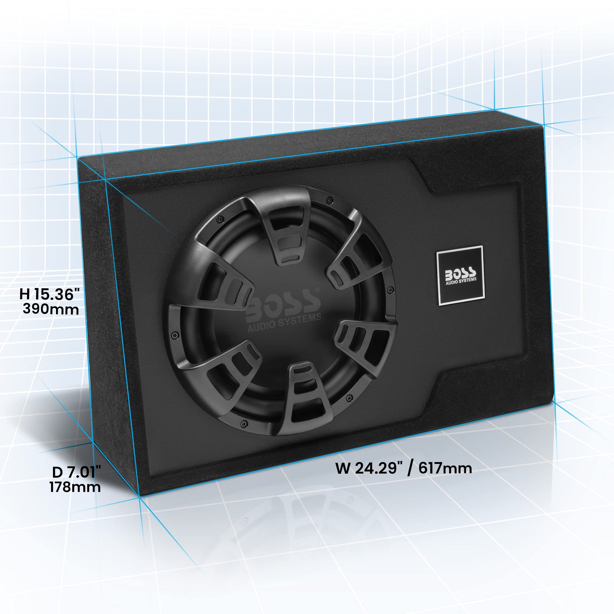 BOSS Audio Systems B12ES 12 Inch Car Subwoofer, 1200 Watts, Built-in Amp