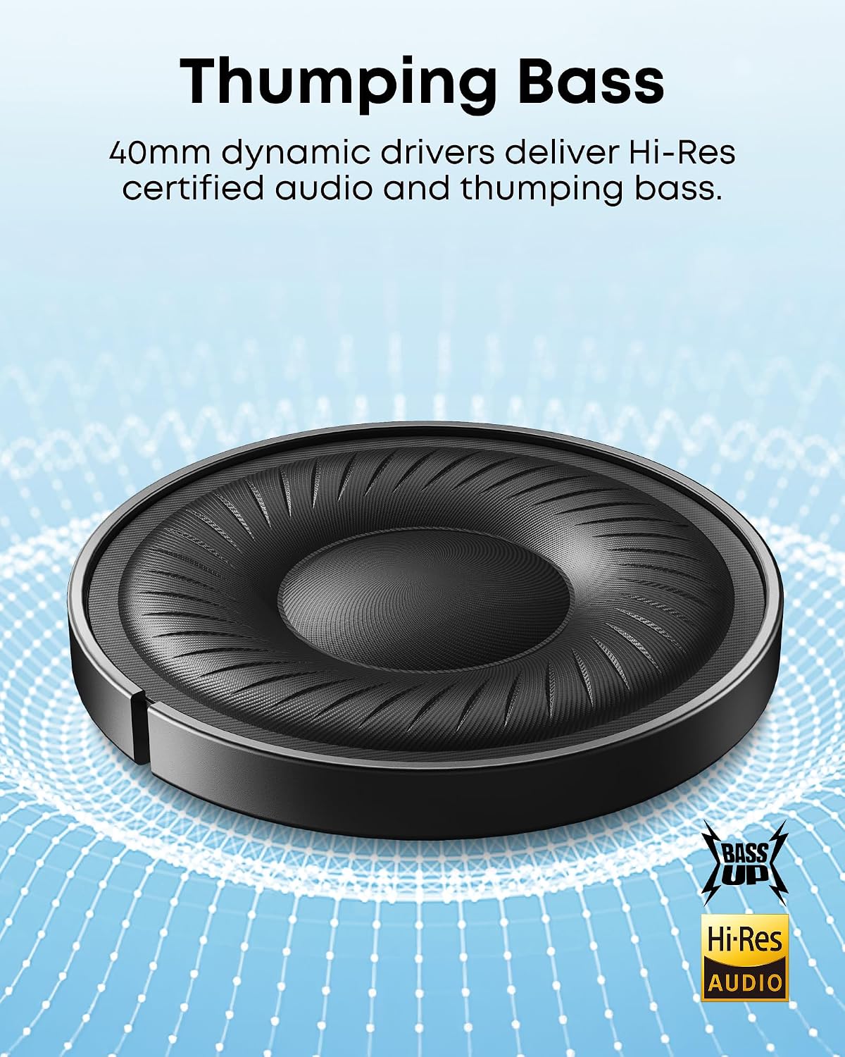 soundcore by Anker Q20i Hybrid ANC Foldable Headphones, 40H