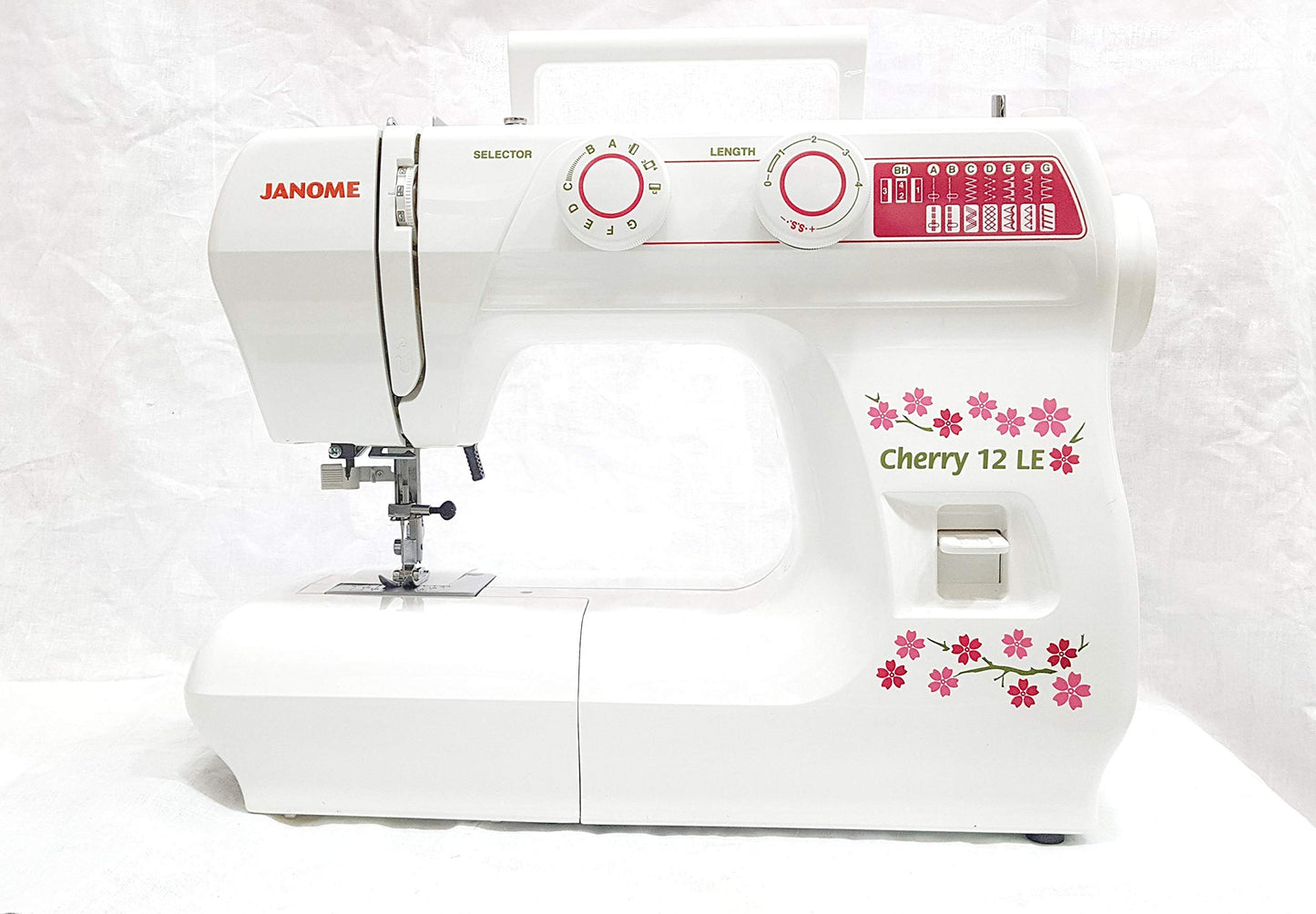 Janome 12LE Cherry Sewing Machine