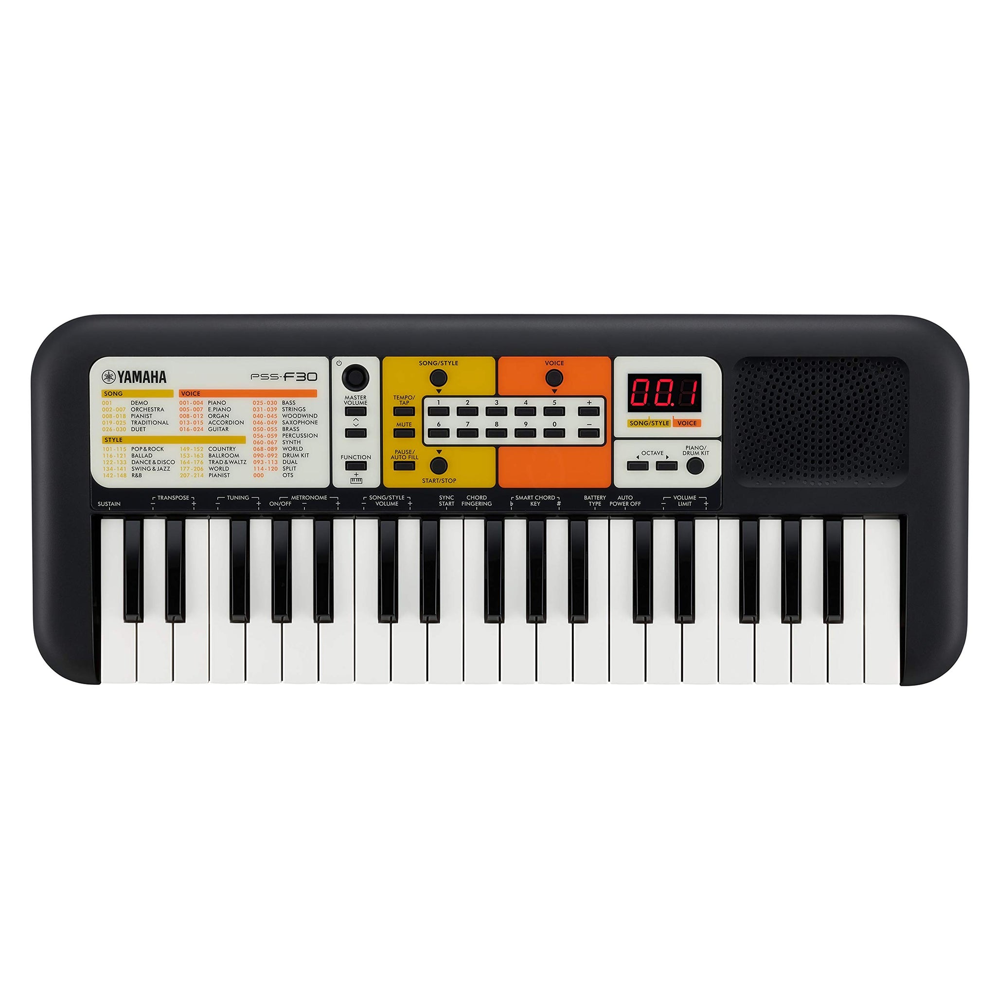 Yamaha PSS-F30 37 Mini Keys Portable Keyboard | Beginner Electronic Piano