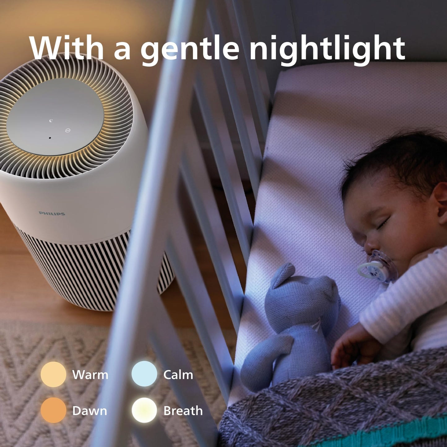 Philips Air Purifier, For Rooms Up To 109m², 420m³/h CADR, Sleep Mode