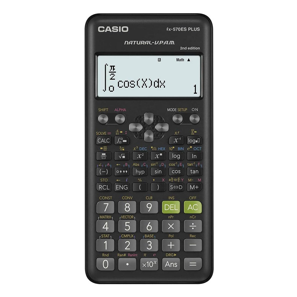 Casio Fx-570es Plus 2nd Edition 2-line Display Scientific Marix Vector Calculations Calculator with 417 Functions Limited Edition.…