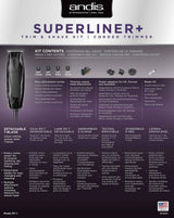 Andis Superliner Trimmer with Extra Close-Cutting T-Blade